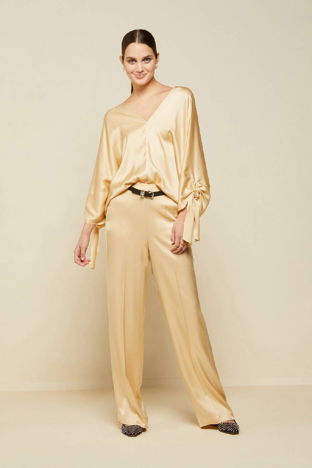 ottod'Ame Viscose palazzo trousers