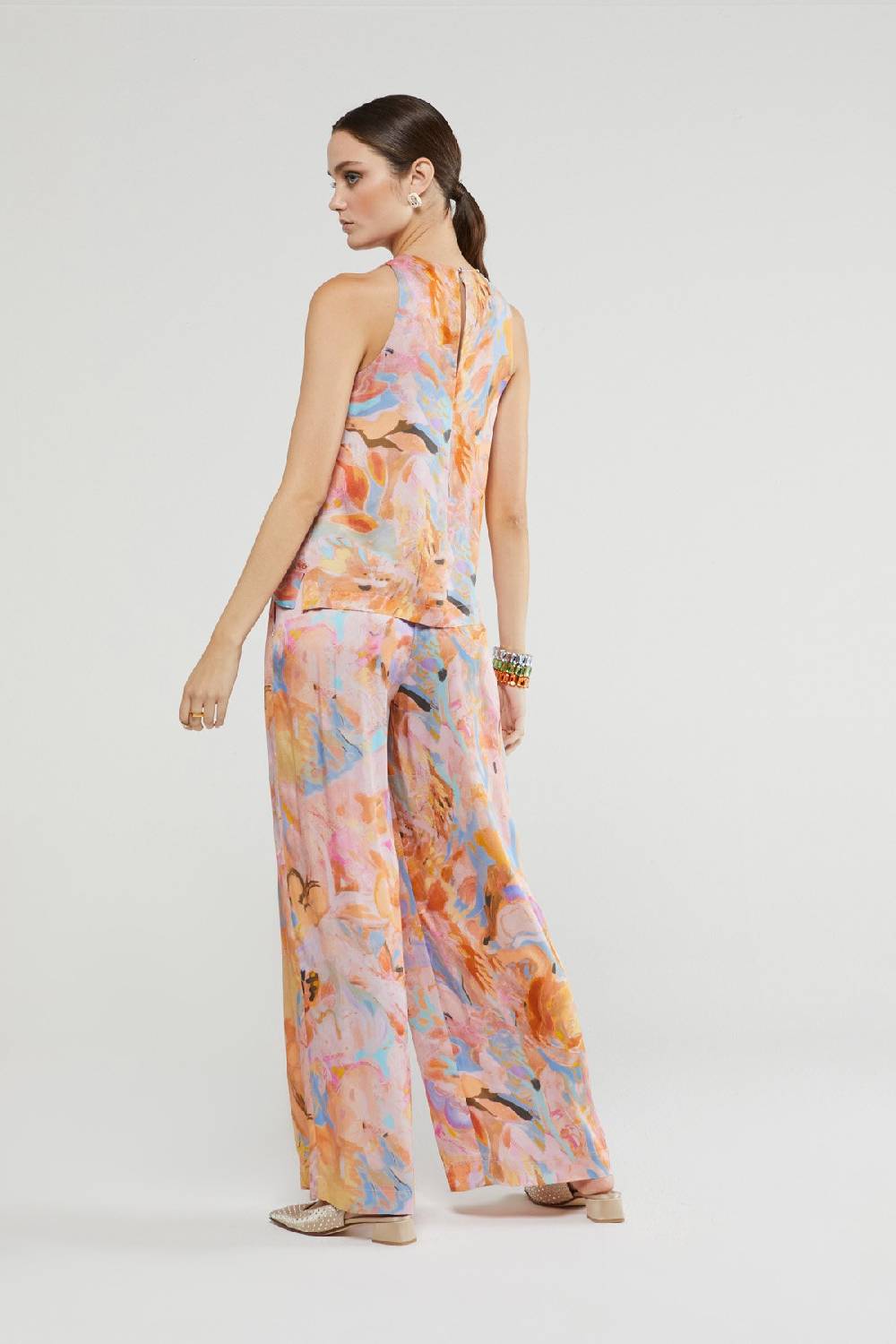 Ottod'Ame Viscose Palazzo Trousers