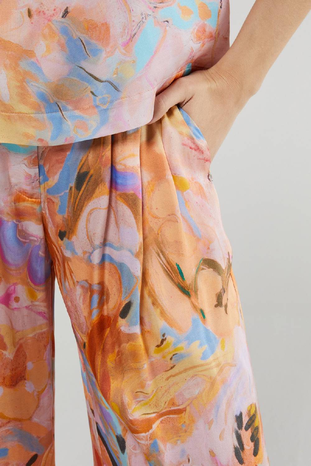 Ottod'Ame Viscose Palazzo Trousers