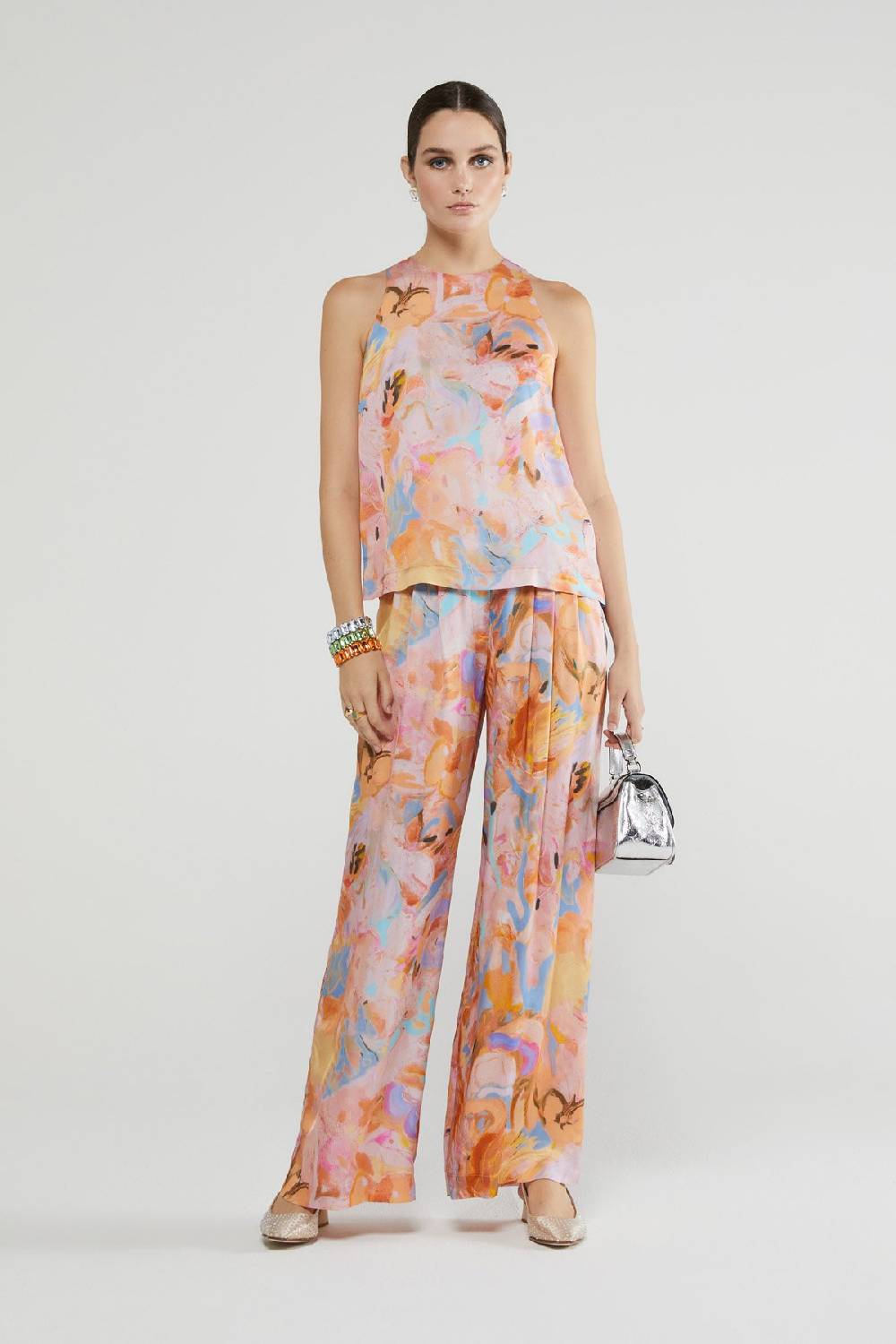 ottod'Ame Viscose palazzo trousers