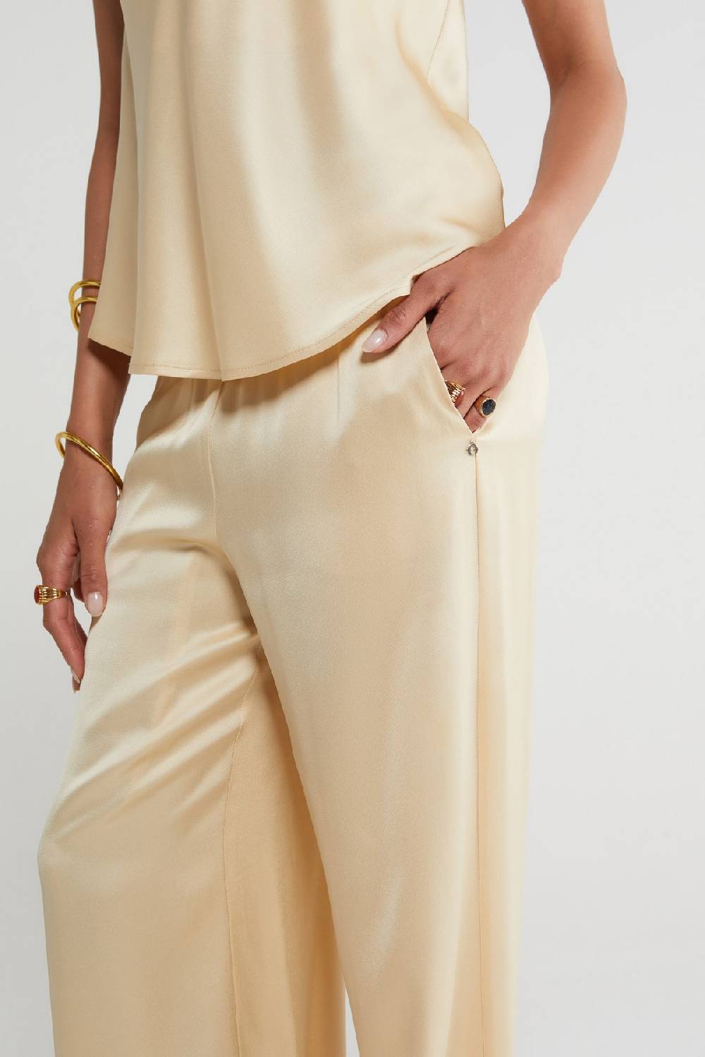 Ottod'Ame Viscose Palazzo Trousers