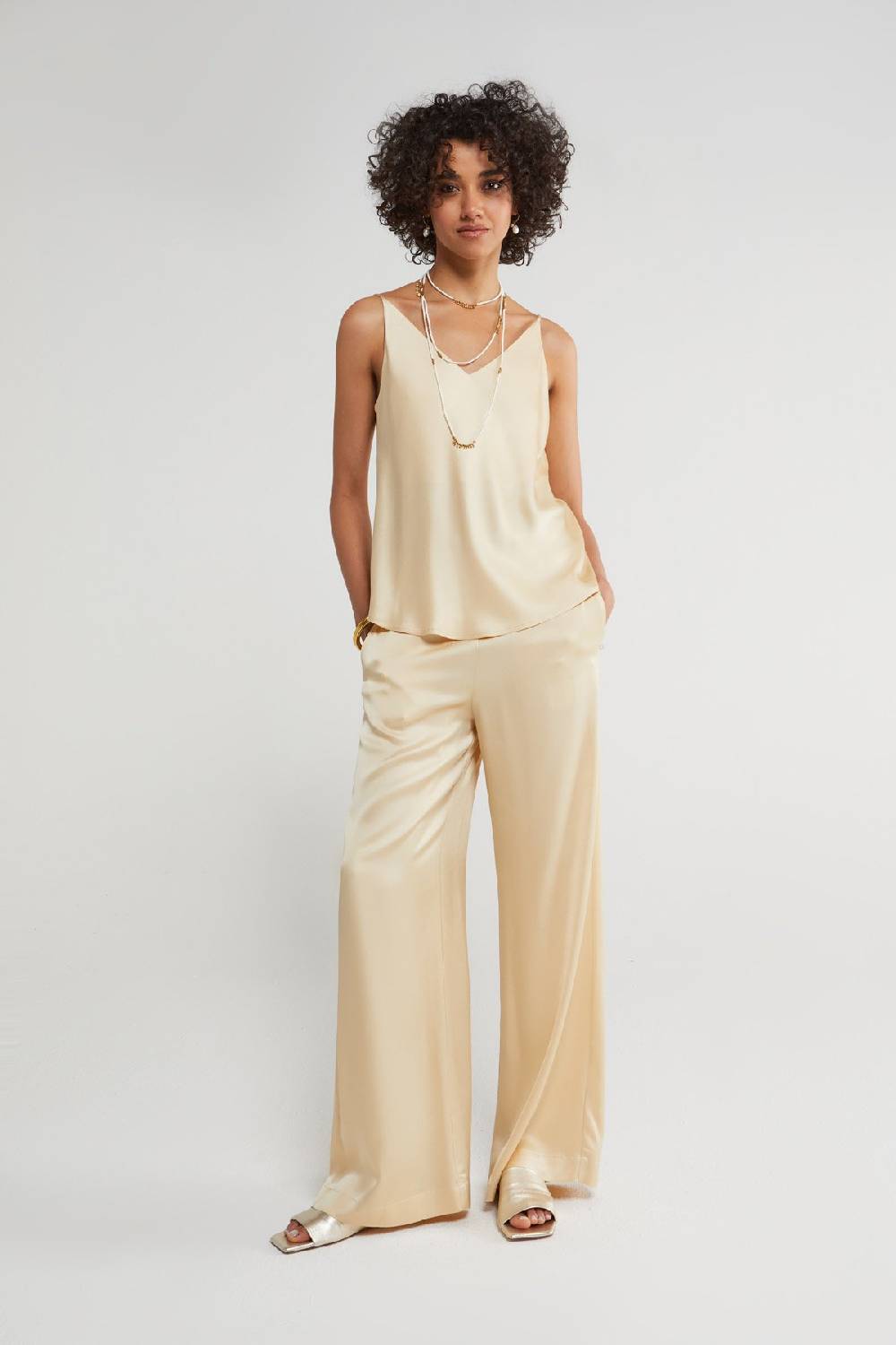 ottod'Ame Viscose palazzo trousers