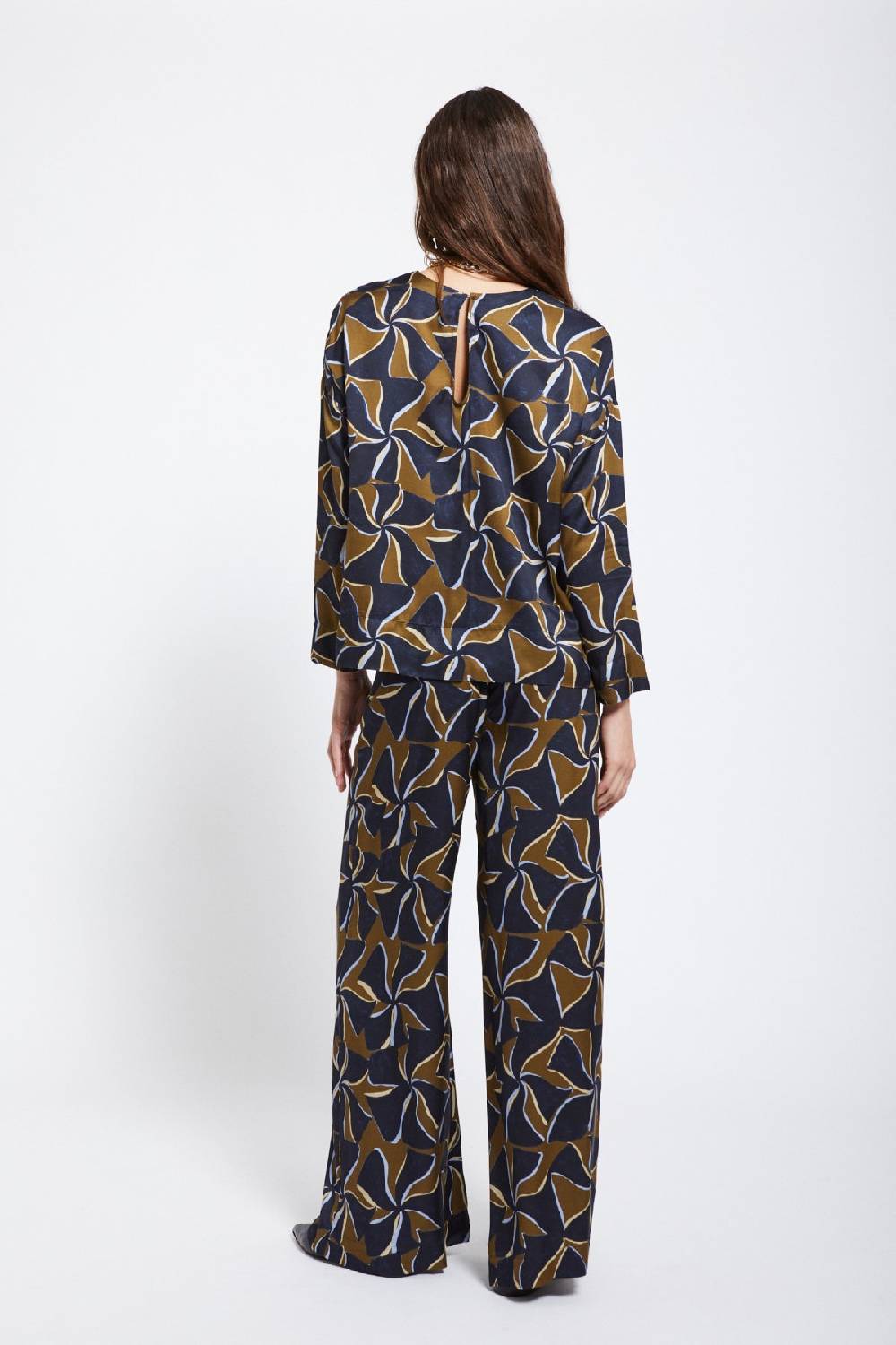 Ottod'Ame Viscose Palazzo Trousers