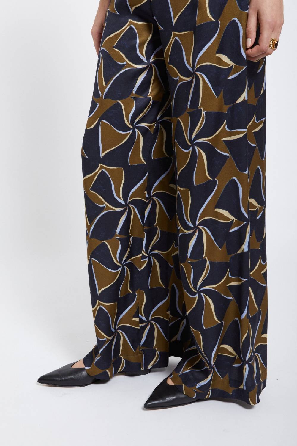 Ottod'Ame Viscose Palazzo Trousers