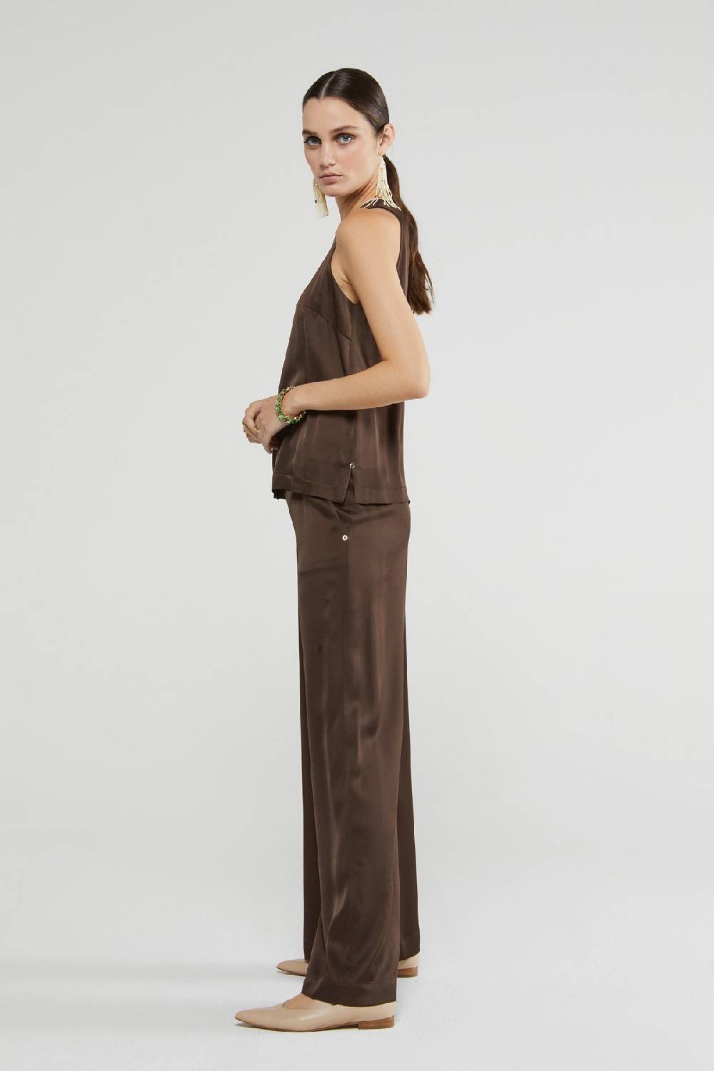Ottod'Ame Viscose Palazzo Trousers