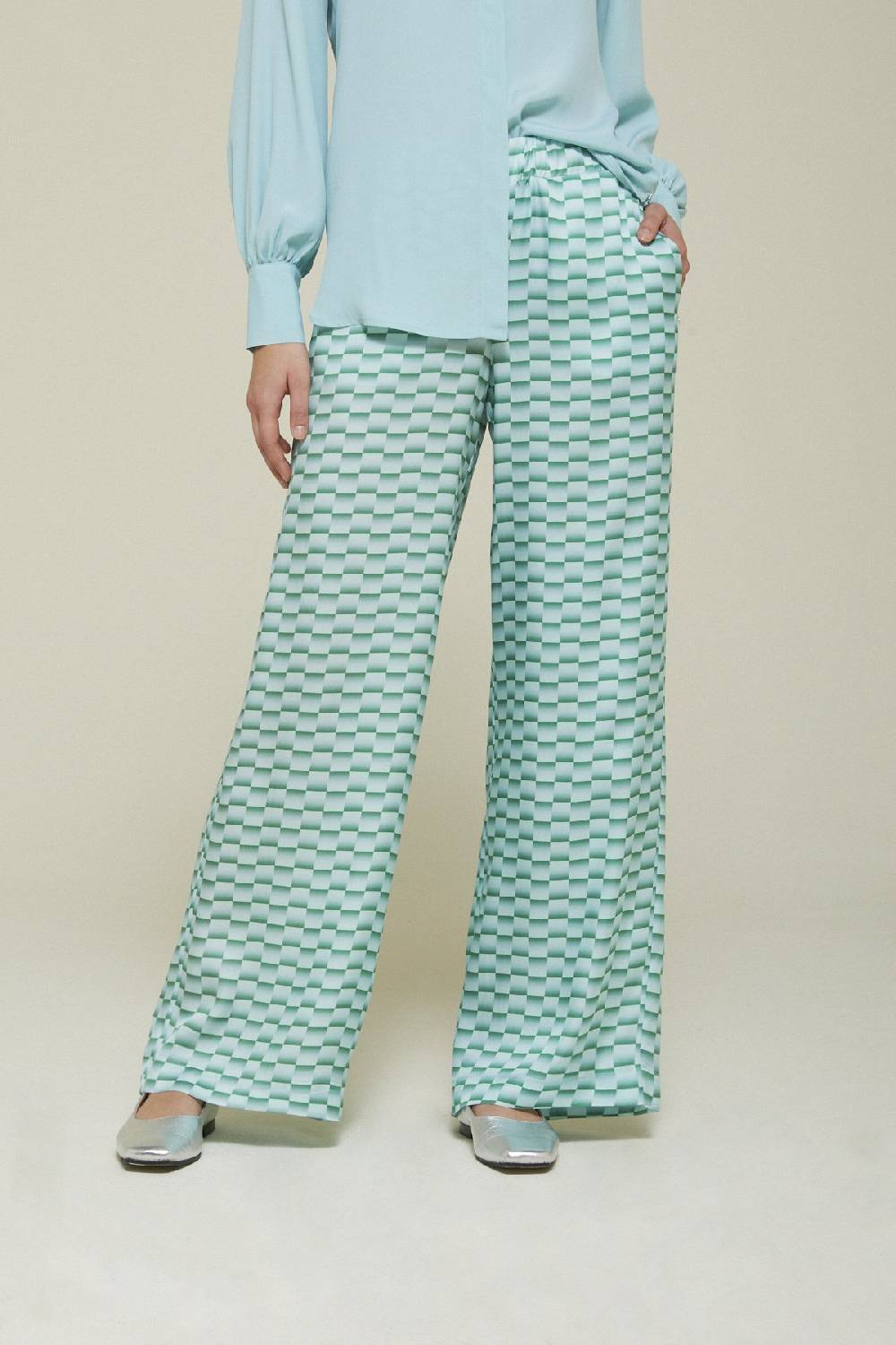 Ottod'Ame Viscose Palazzo Trousers