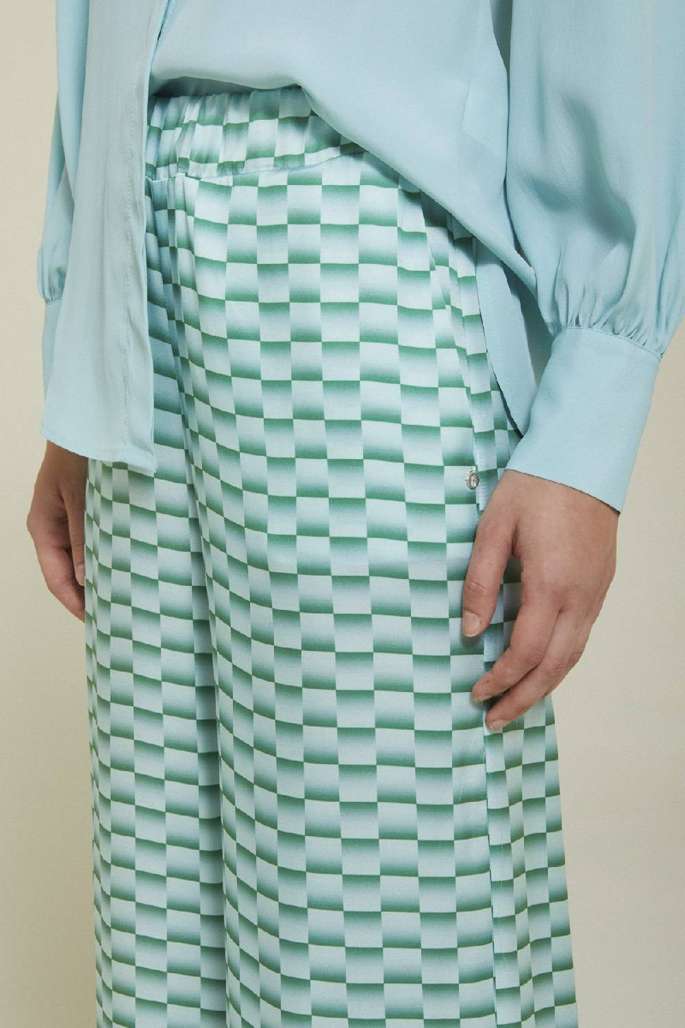 Ottod'Ame Viscose Palazzo Trousers