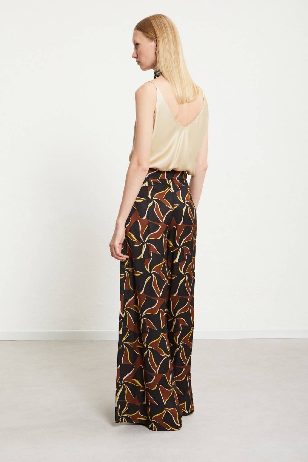Ottod'Ame Viscose Palazzo Trousers