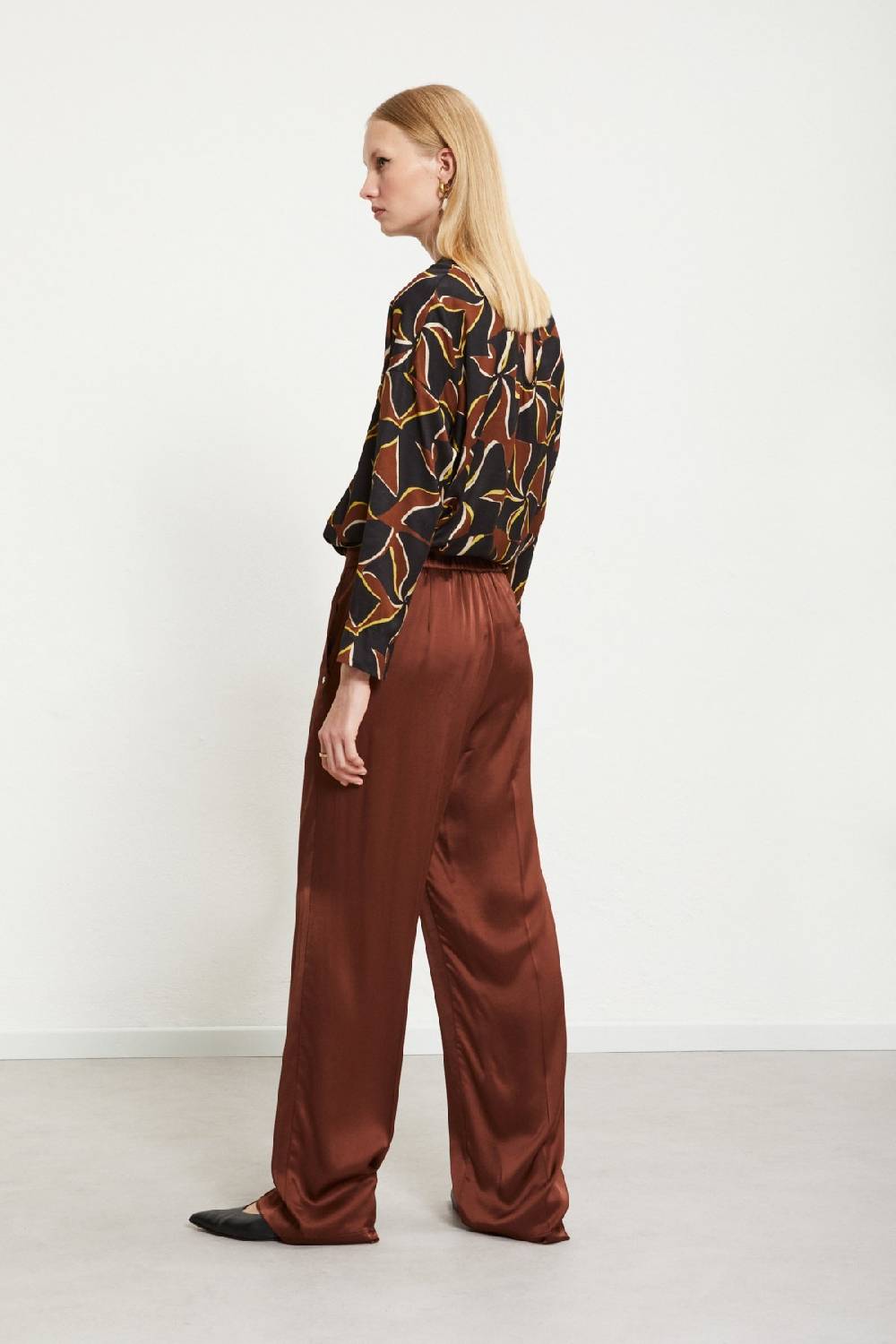 Ottod'Ame Viscose Palazzo Trousers