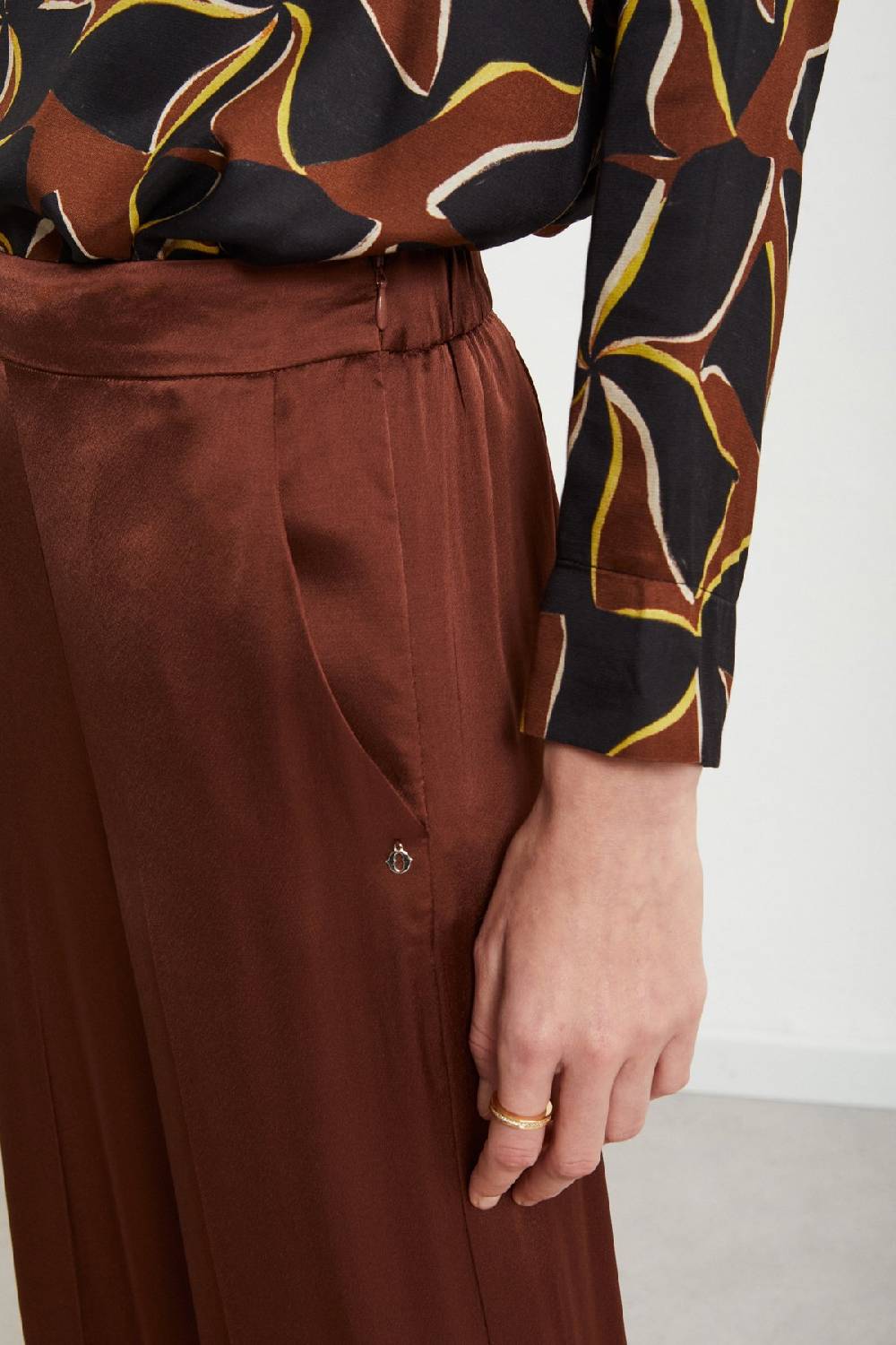 Ottod'Ame Viscose Palazzo Trousers