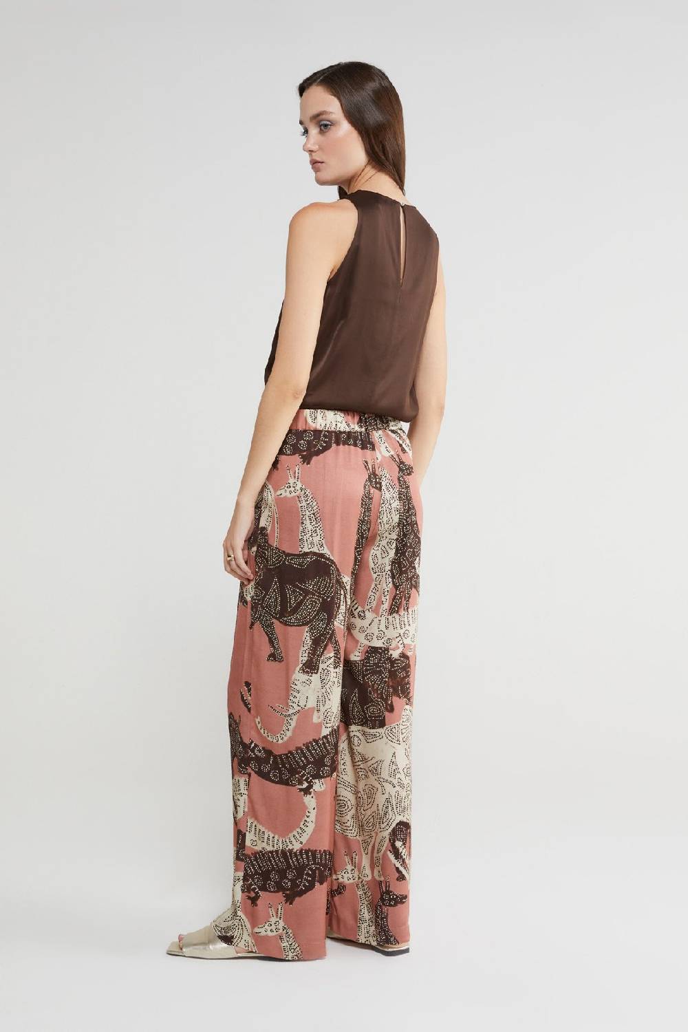 Ottod'Ame Viscose Palazzo Trousers