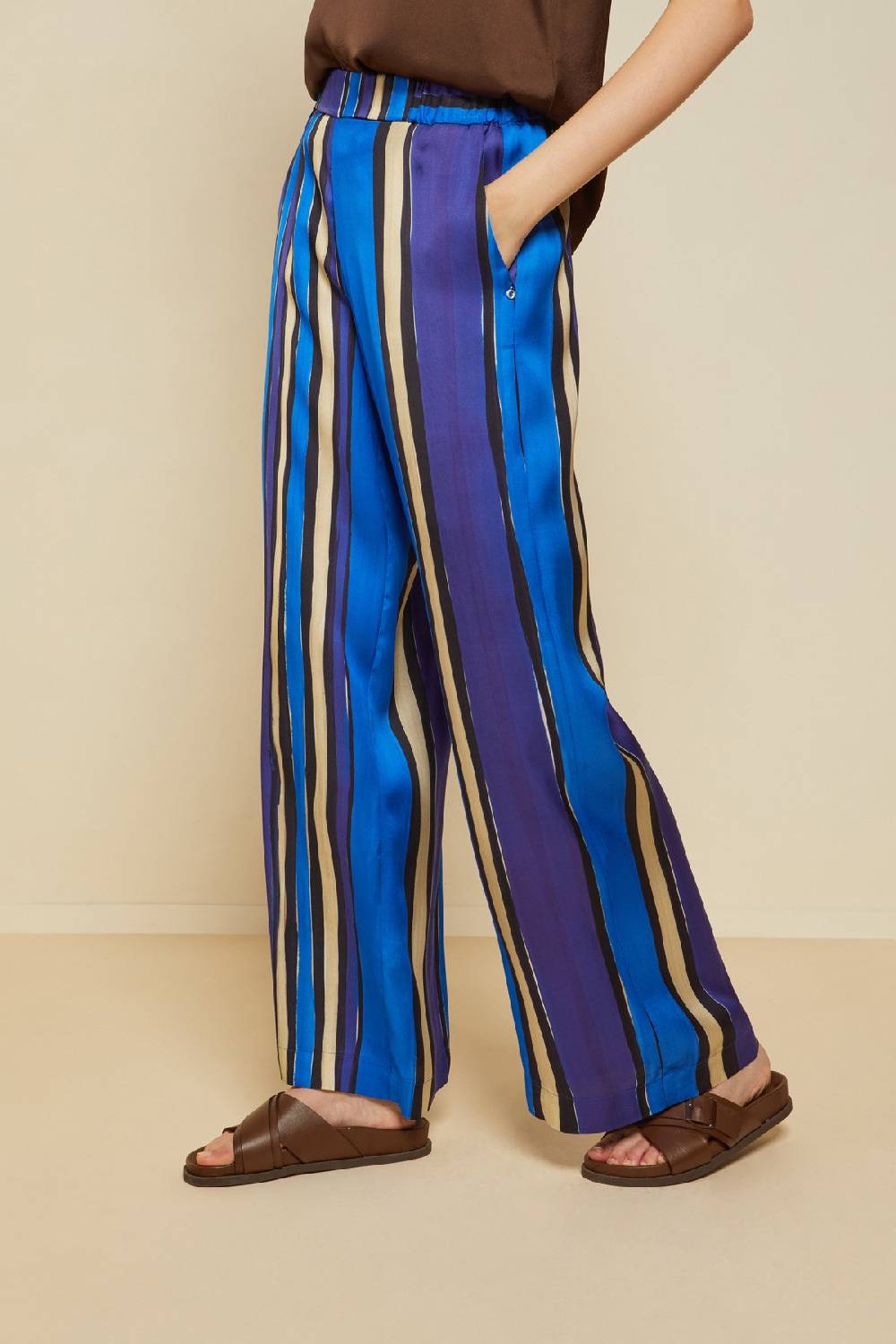 Ottod'Ame Viscose Palazzo Trousers