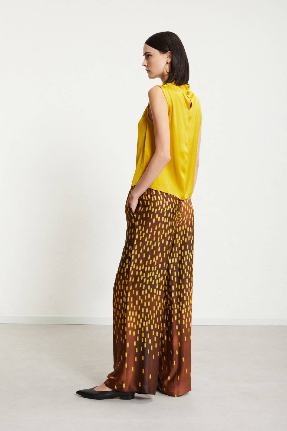 Ottod'Ame Viscose Palazzo Trousers