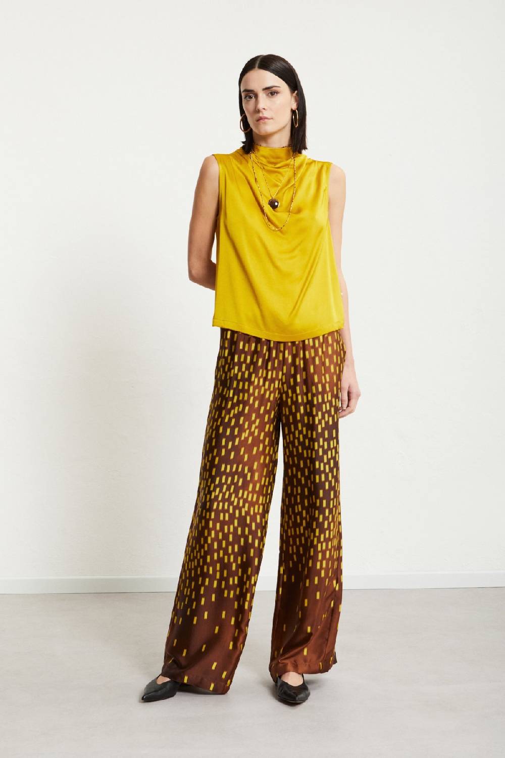 ottod'Ame Viscose palazzo trousers