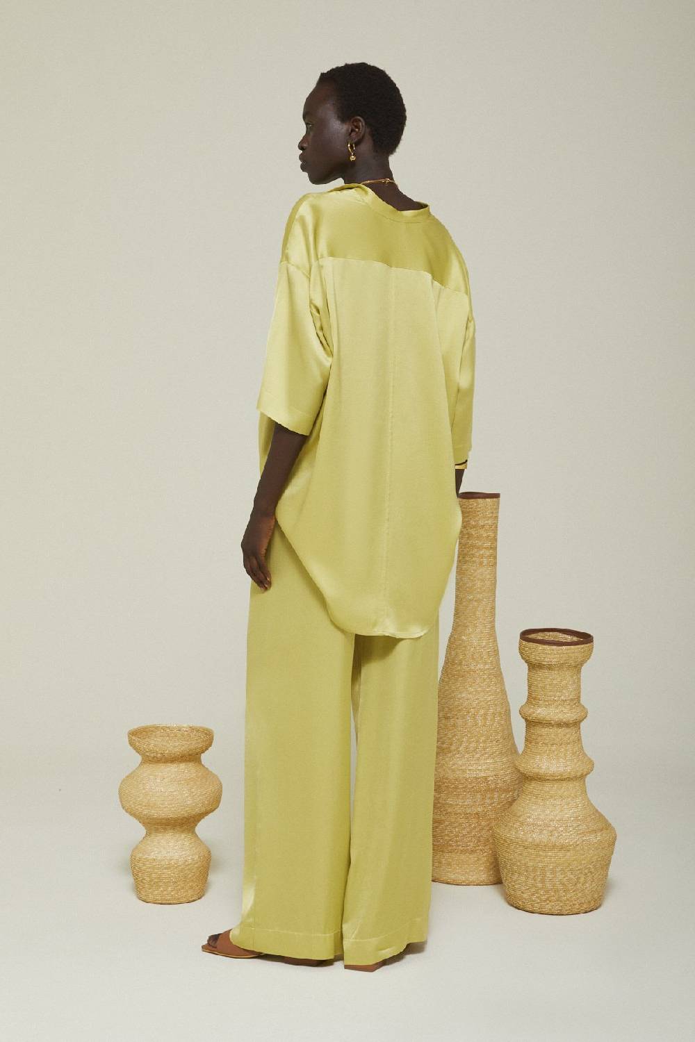 Ottod'Ame Viscose Palazzo Trousers