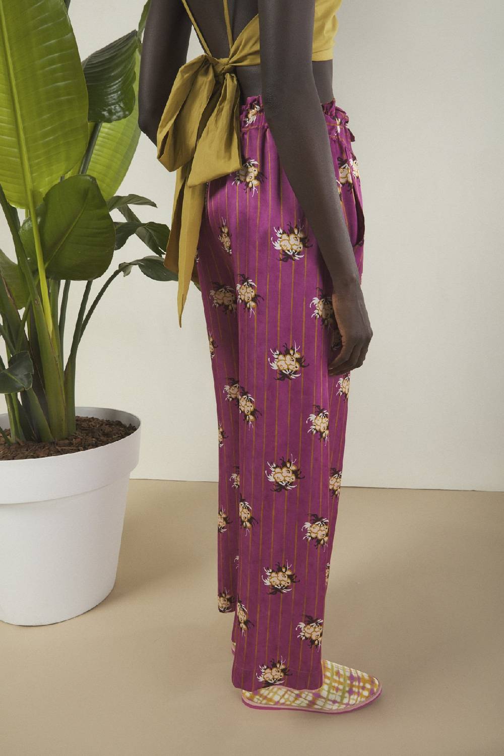 Ottod'Ame Viscose Palazzo Trousers