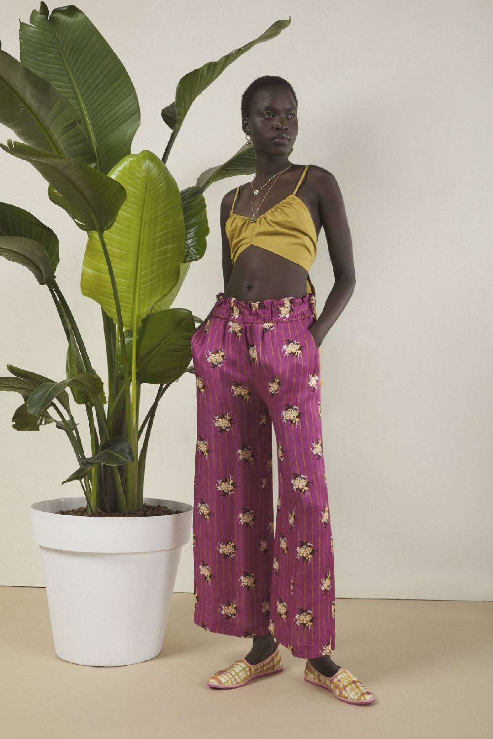 ottod'Ame Viscose palazzo trousers