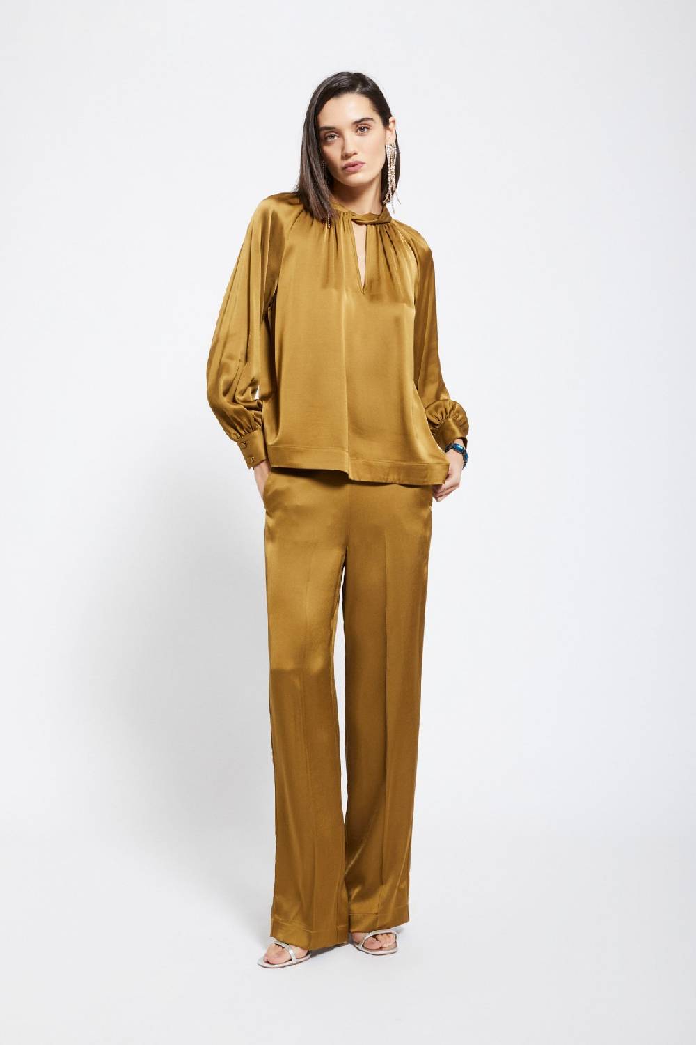 ottod'Ame Viscose palazzo trousers