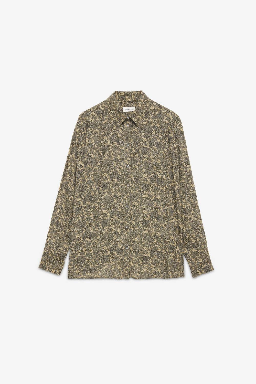 Ottod'Ame Viscose Shirt With Lace Effect