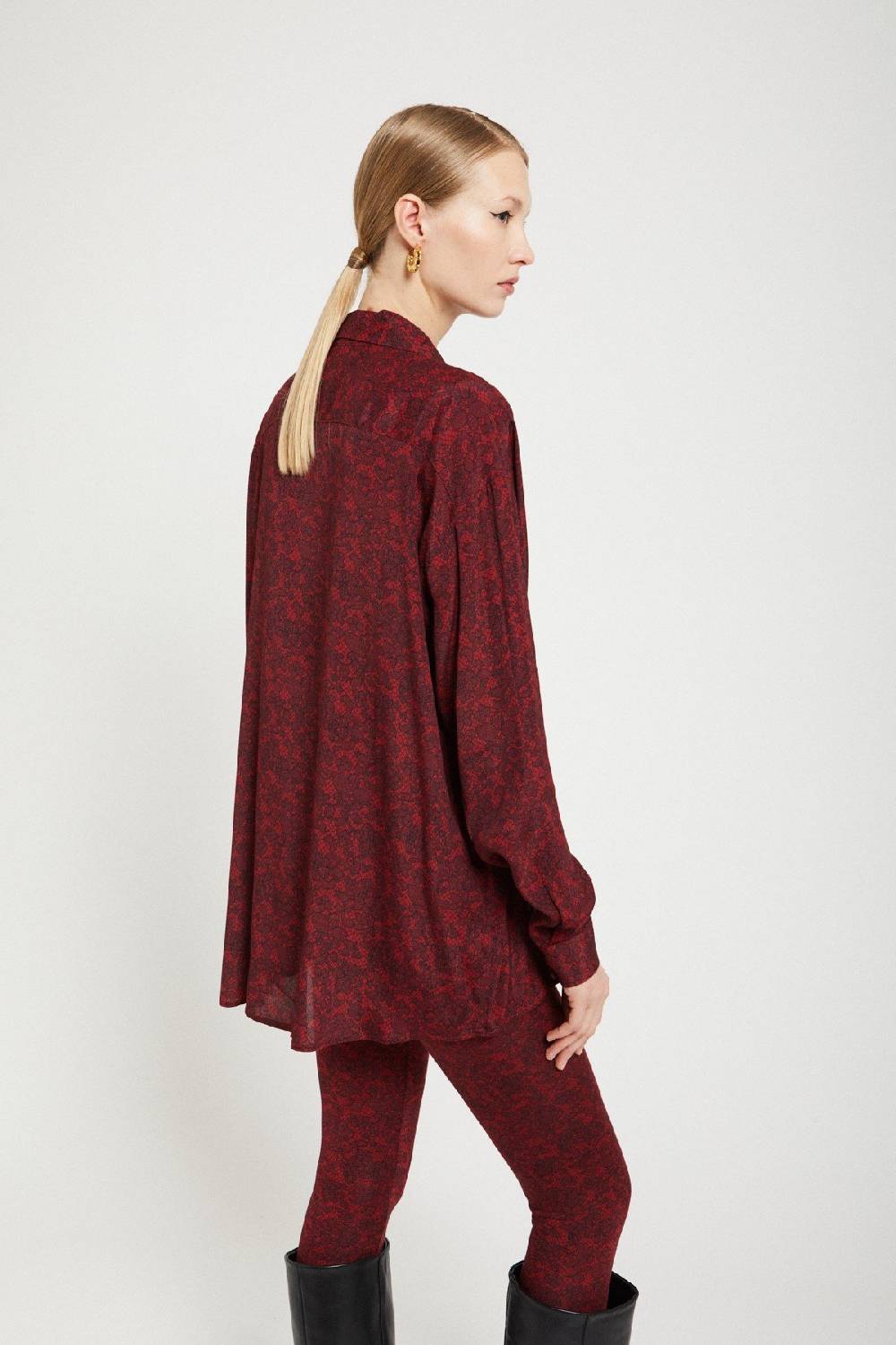 Ottod'Ame Viscose Shirt With Lace Effect