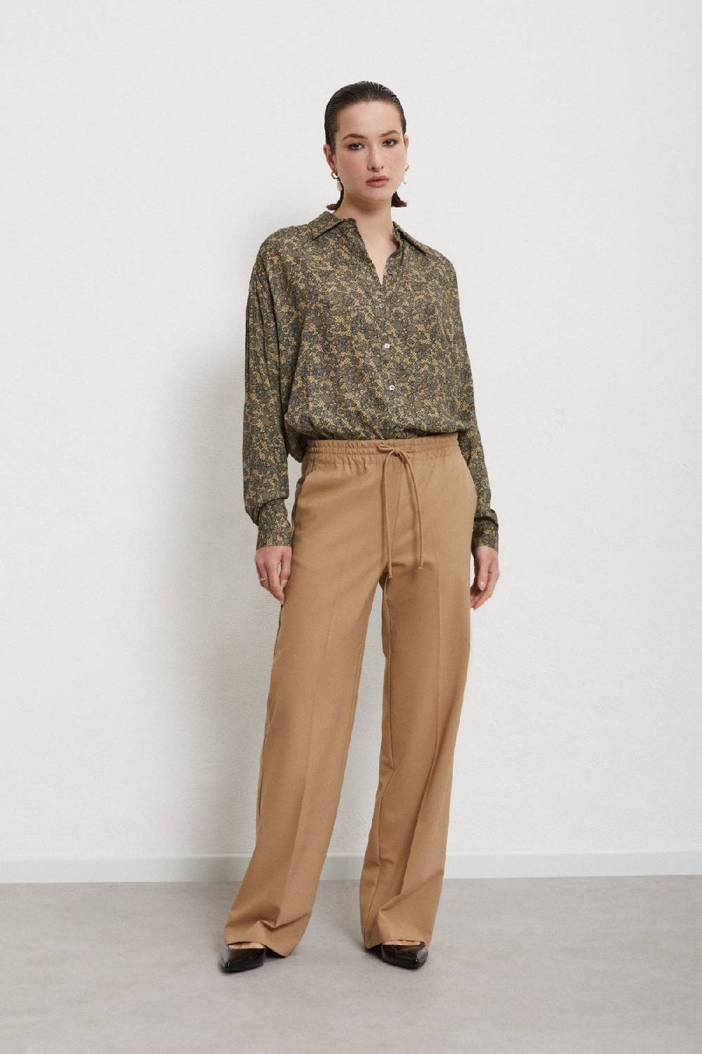 ottod'Ame Viscose shirt with lace effect