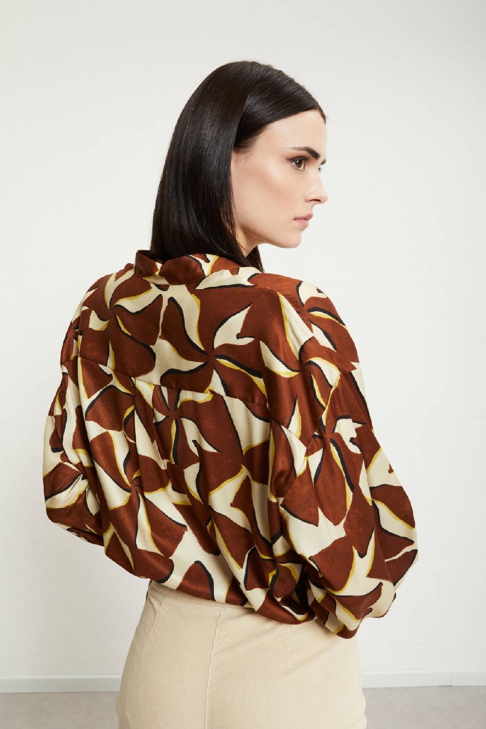 Ottod'Ame Viscose Shirt With Rounded Bottom