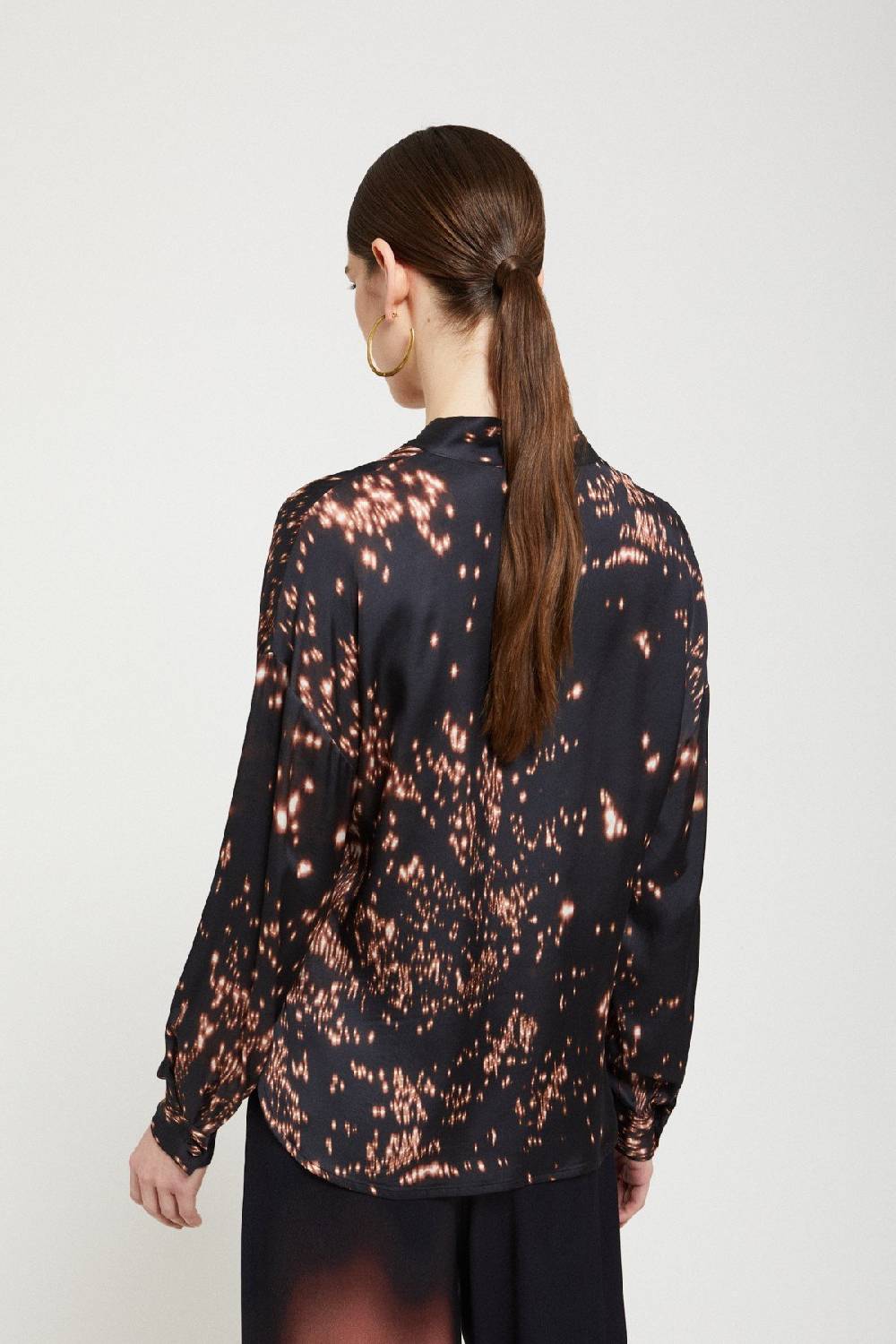 Ottod'Ame Viscose Shirt With Scarf Neck