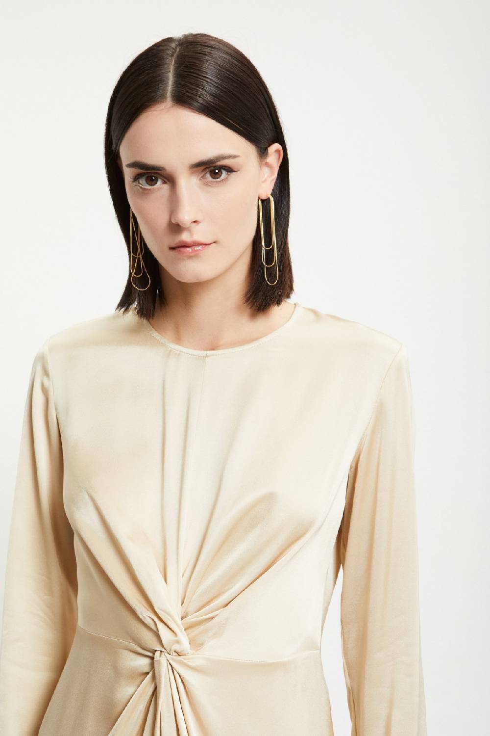 Ottod'Ame Viscose Short Dress With Knot