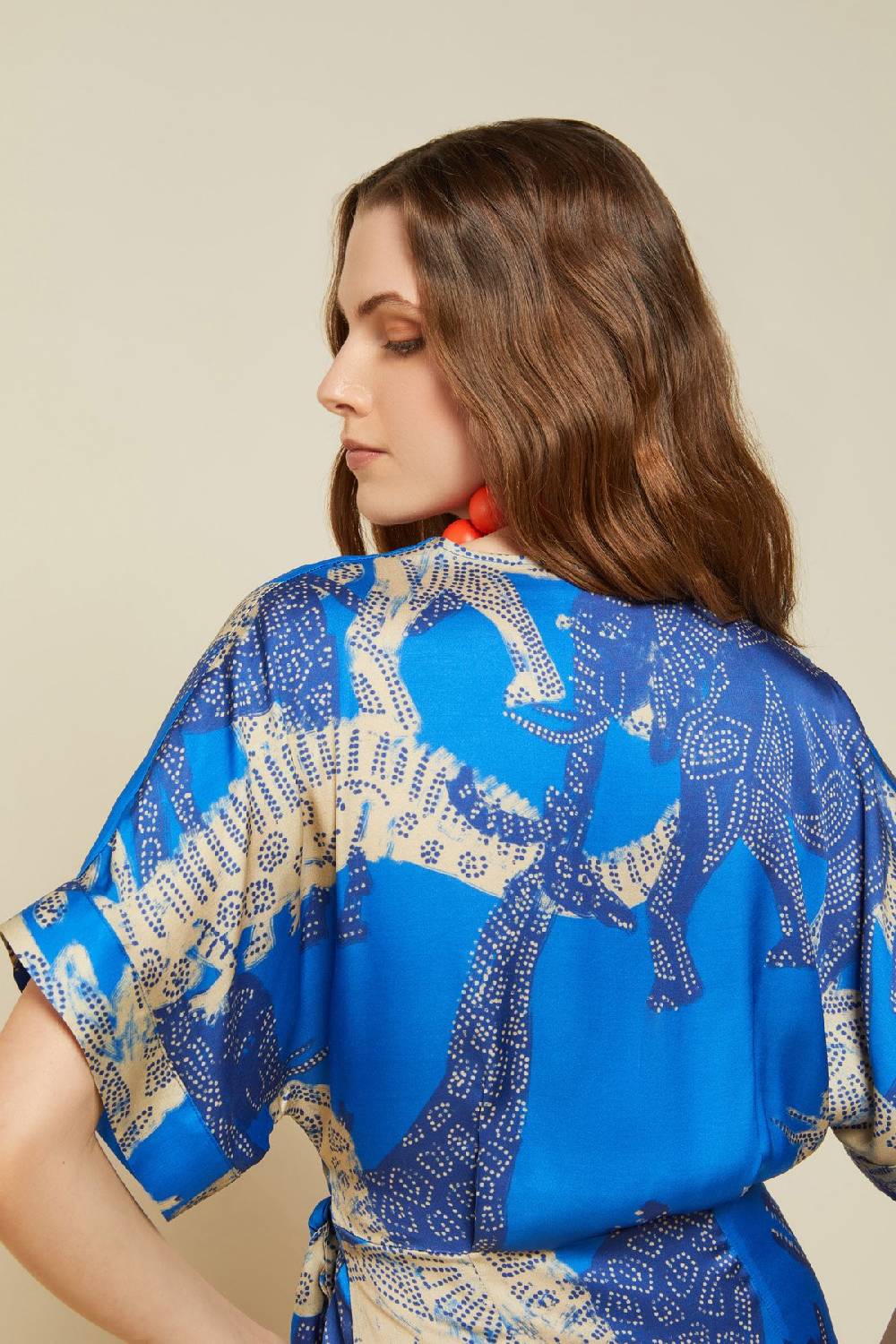 Ottod'Ame Viscose Short Dress With Knot