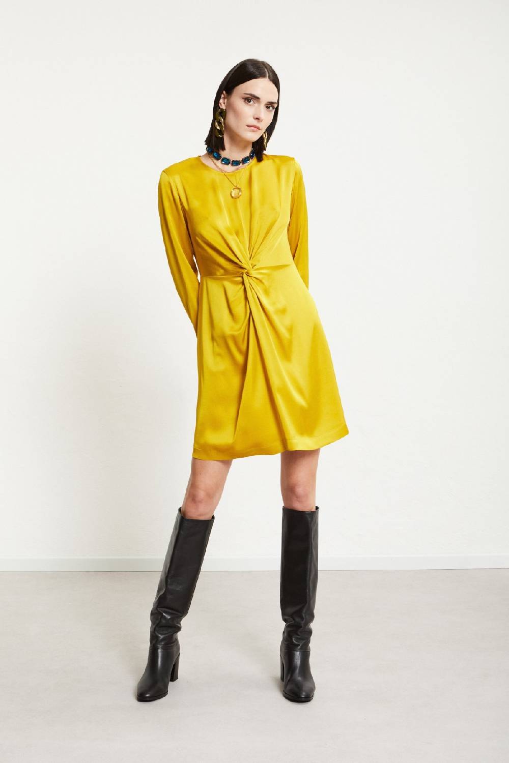 ottod'Ame Viscose short dress with knot