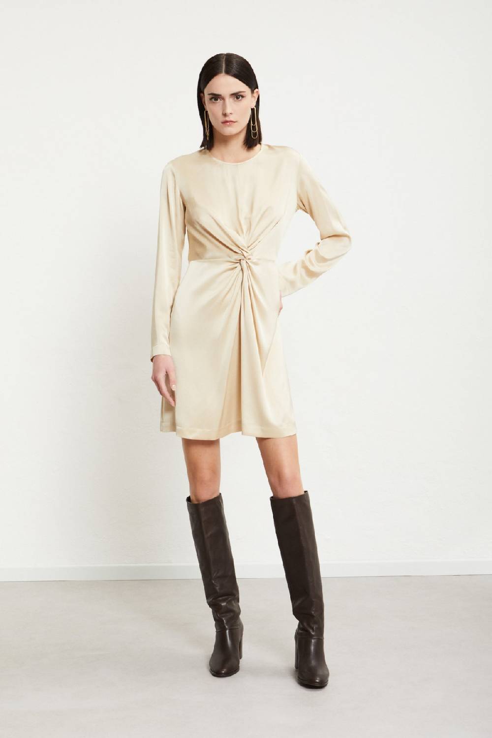 ottod'Ame Viscose short dress with knot