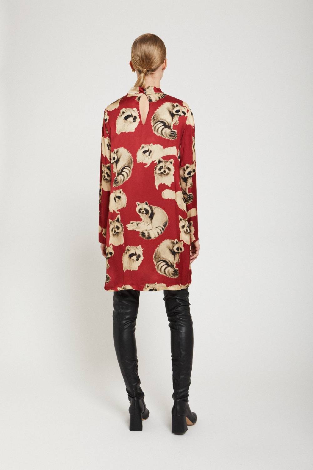 Ottod'Ame Viscose Short Dress With Pleats