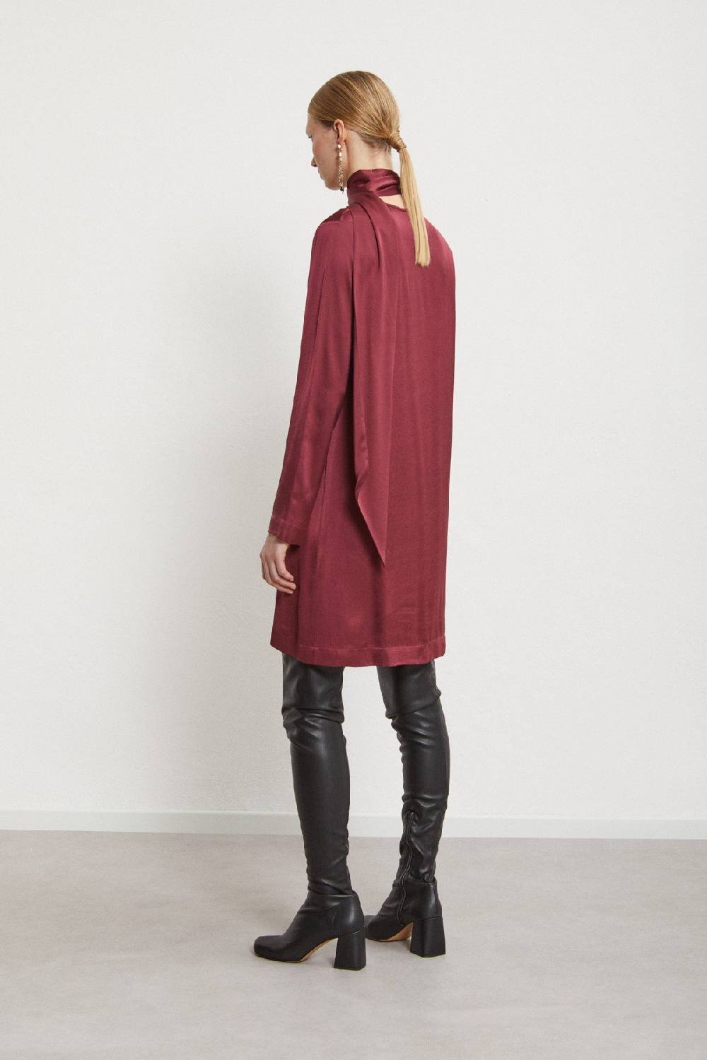 Ottod'Ame Viscose Short Dress With Sash