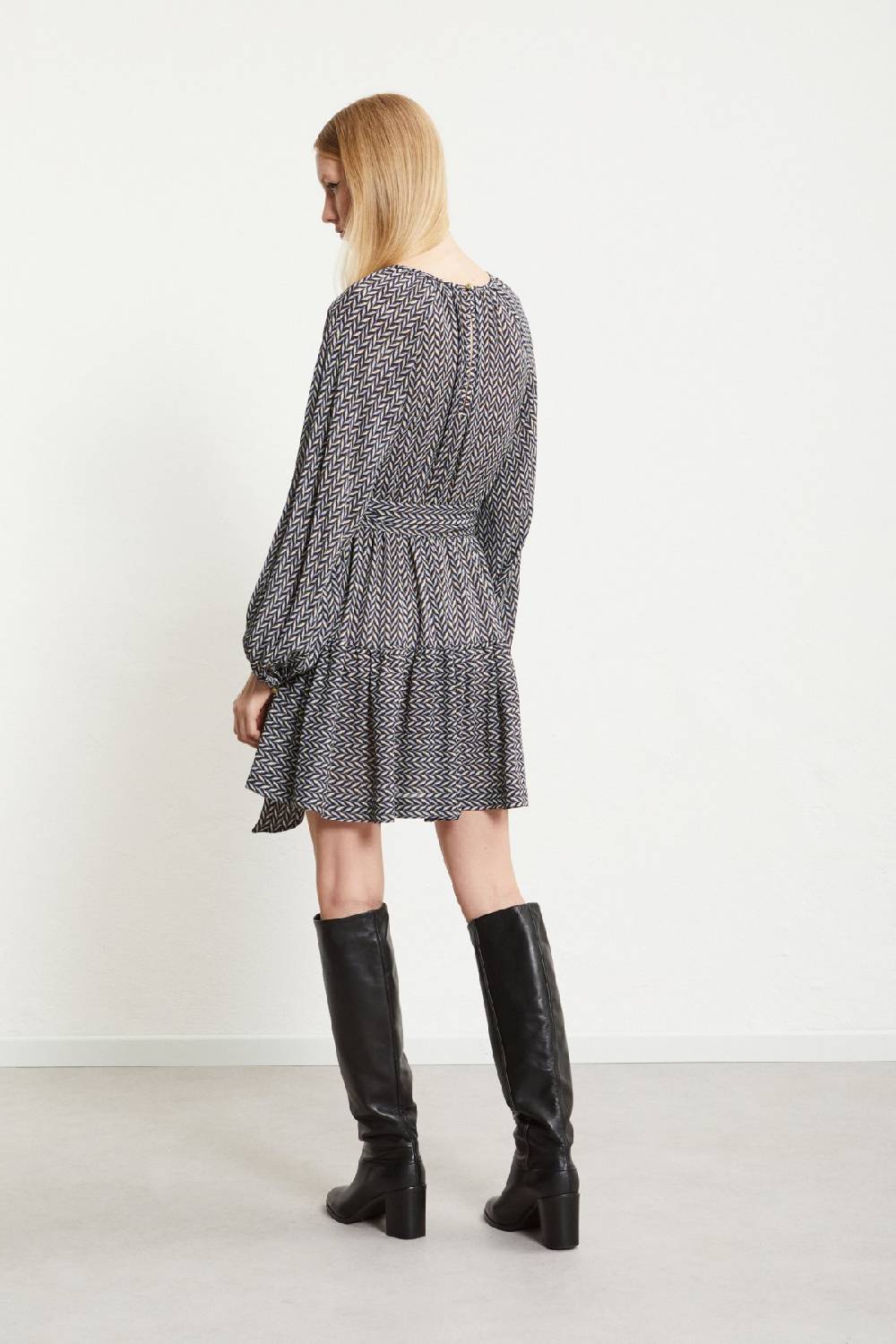 Ottod'Ame Viscose Short Dress With Sash