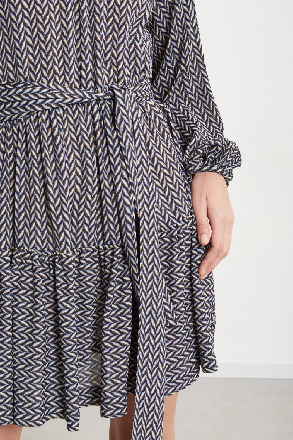 Ottod'Ame Viscose Short Dress With Sash