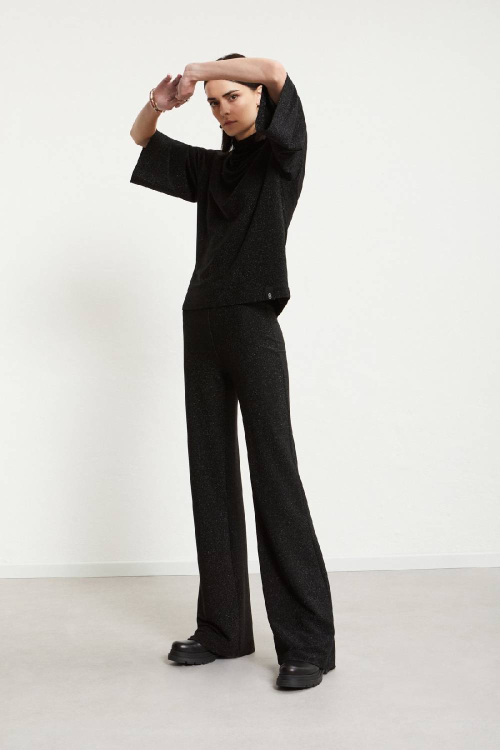 Ottod'Ame Viscose Trousers With Lurex