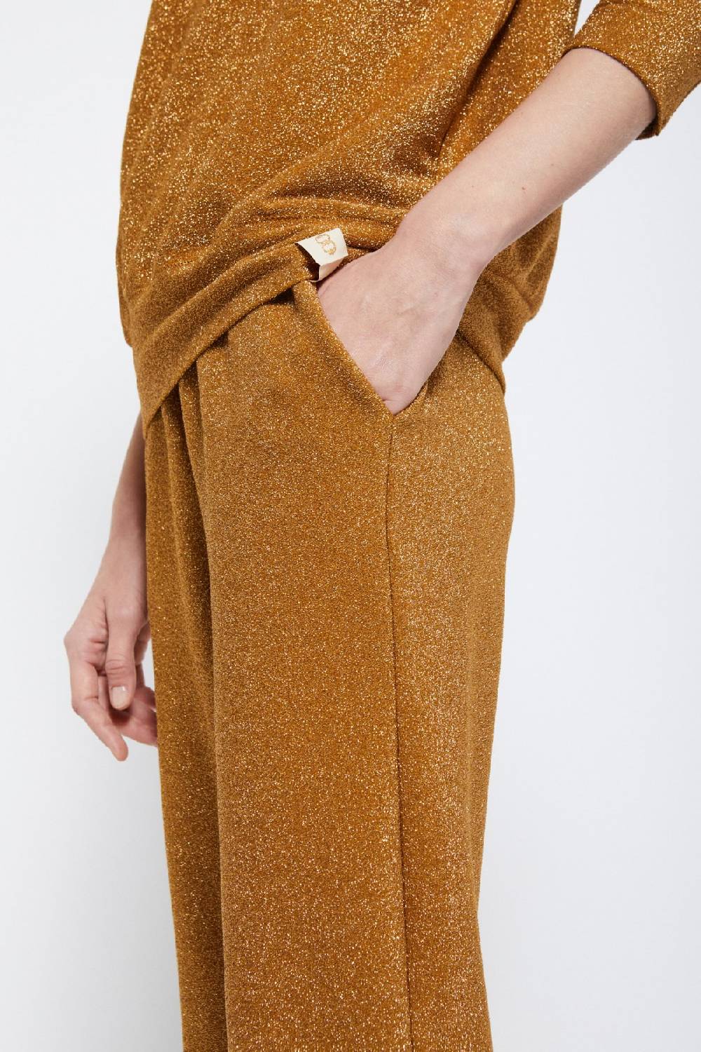 Ottod'Ame Viscose Trousers With Lurex