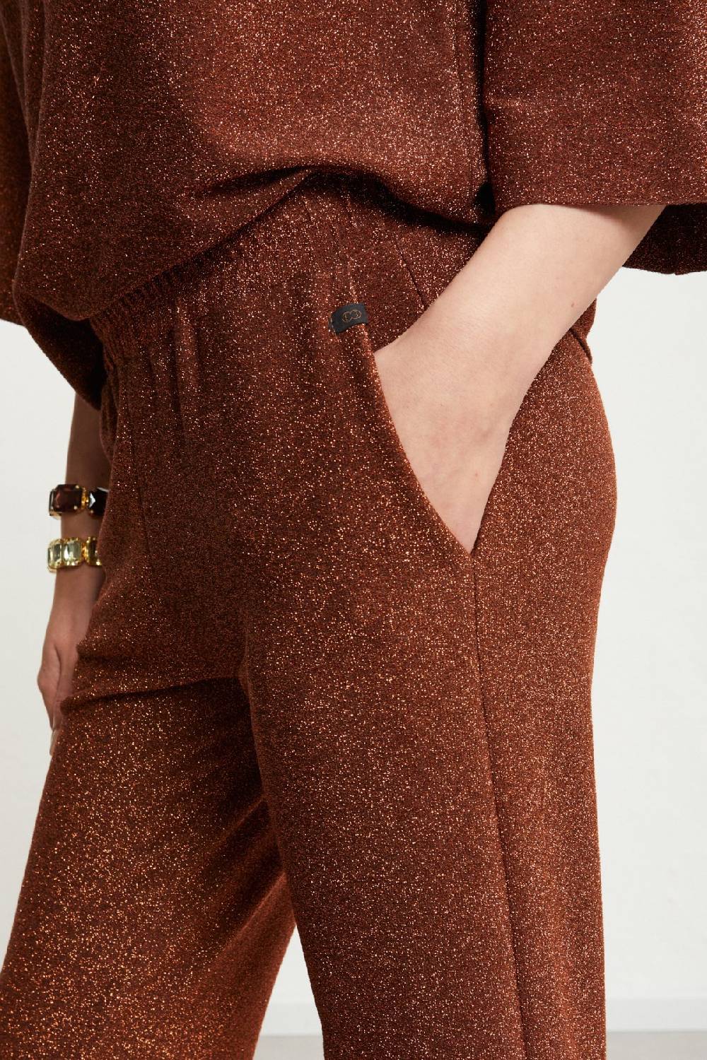 Ottod'Ame Viscose Trousers With Lurex