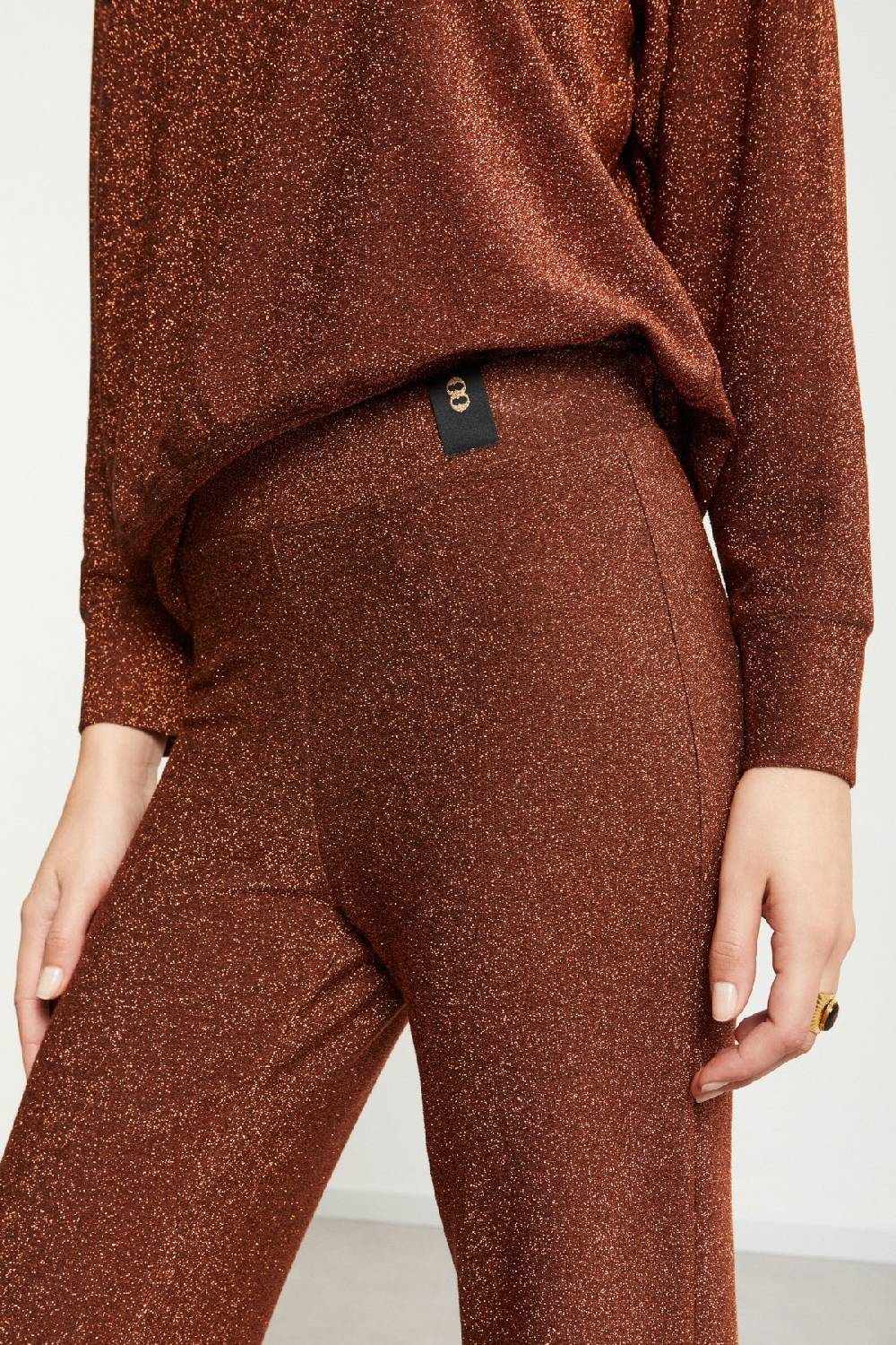 Ottod'Ame Viscose Trousers With Lurex