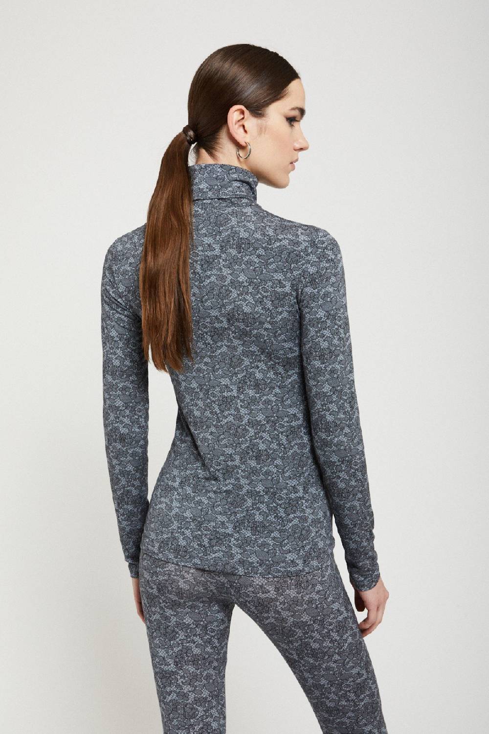 Ottod'Ame Viscose Turtleneck T-shirt