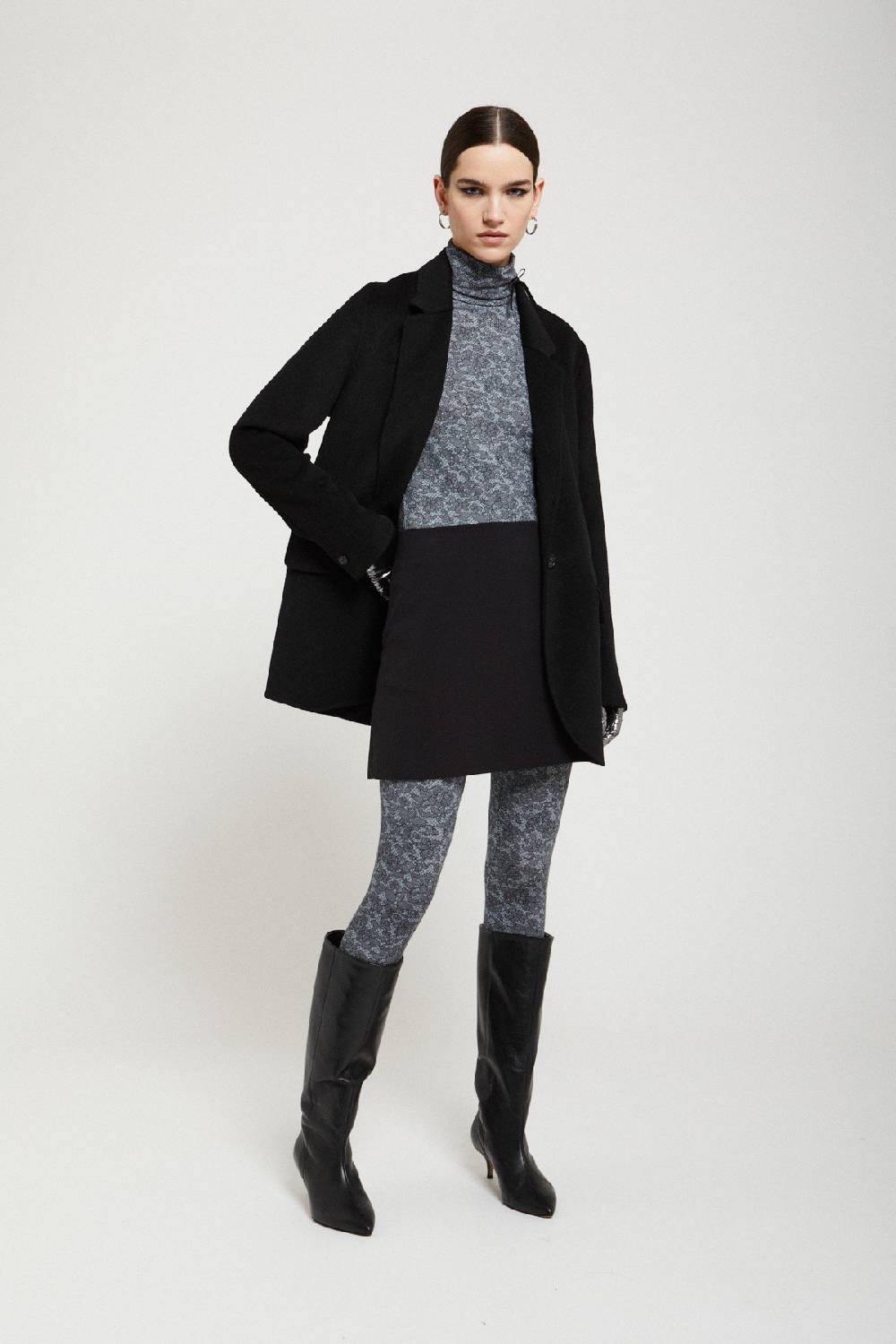 Ottod'Ame Viscose Turtleneck T-shirt