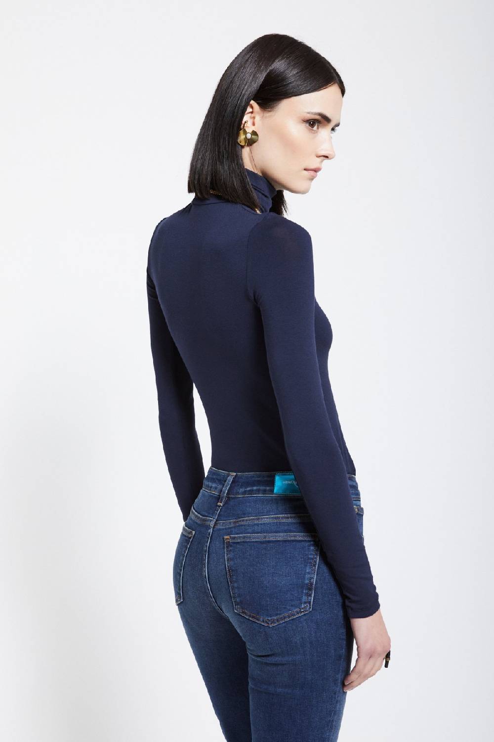Ottod'Ame Viscose Turtleneck T-shirt