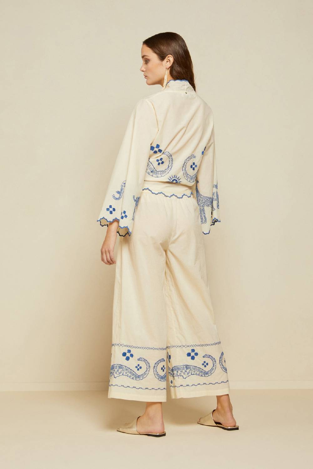 Ottod'Ame Wide Trousers With Drawstring