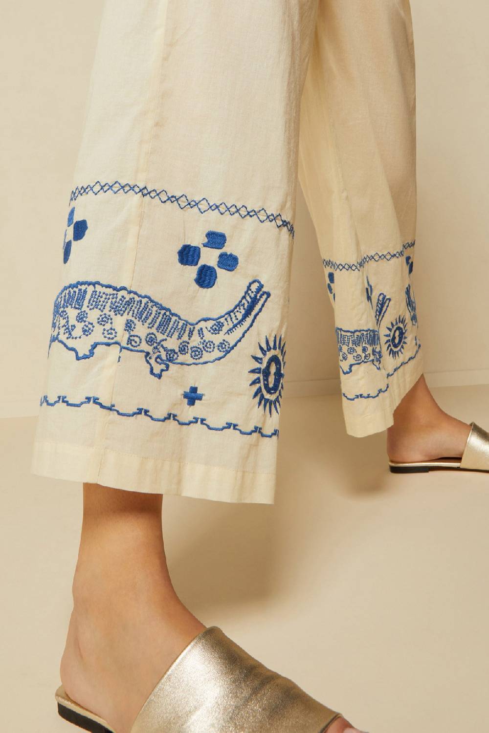 Ottod'Ame Wide Trousers With Drawstring