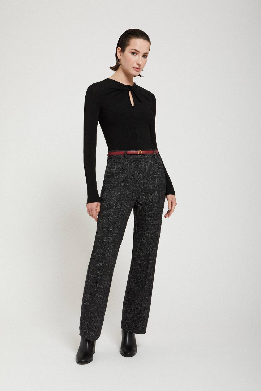 Ottod'Ame Wool Blend Anlke Lenght Trousers