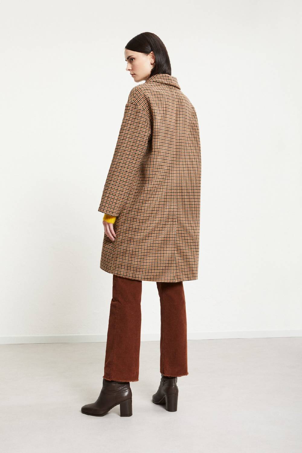 Ottod'Ame Wool-blend Check Coat