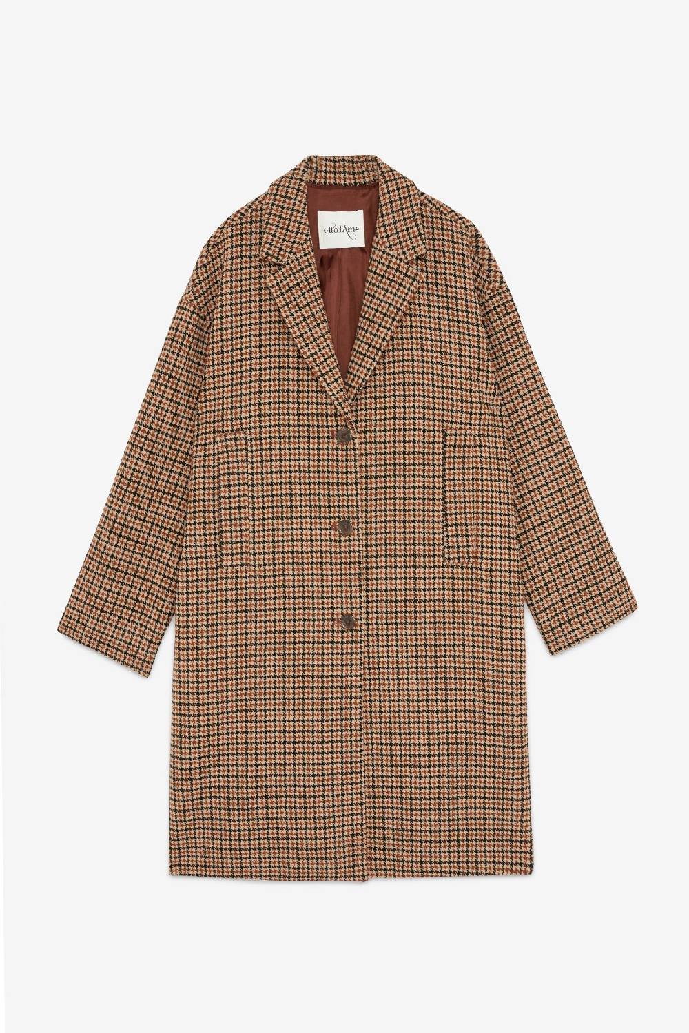 Ottod'Ame Wool-blend Check Coat