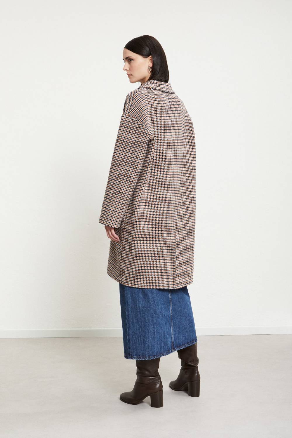Ottod'Ame Wool-blend Check Coat