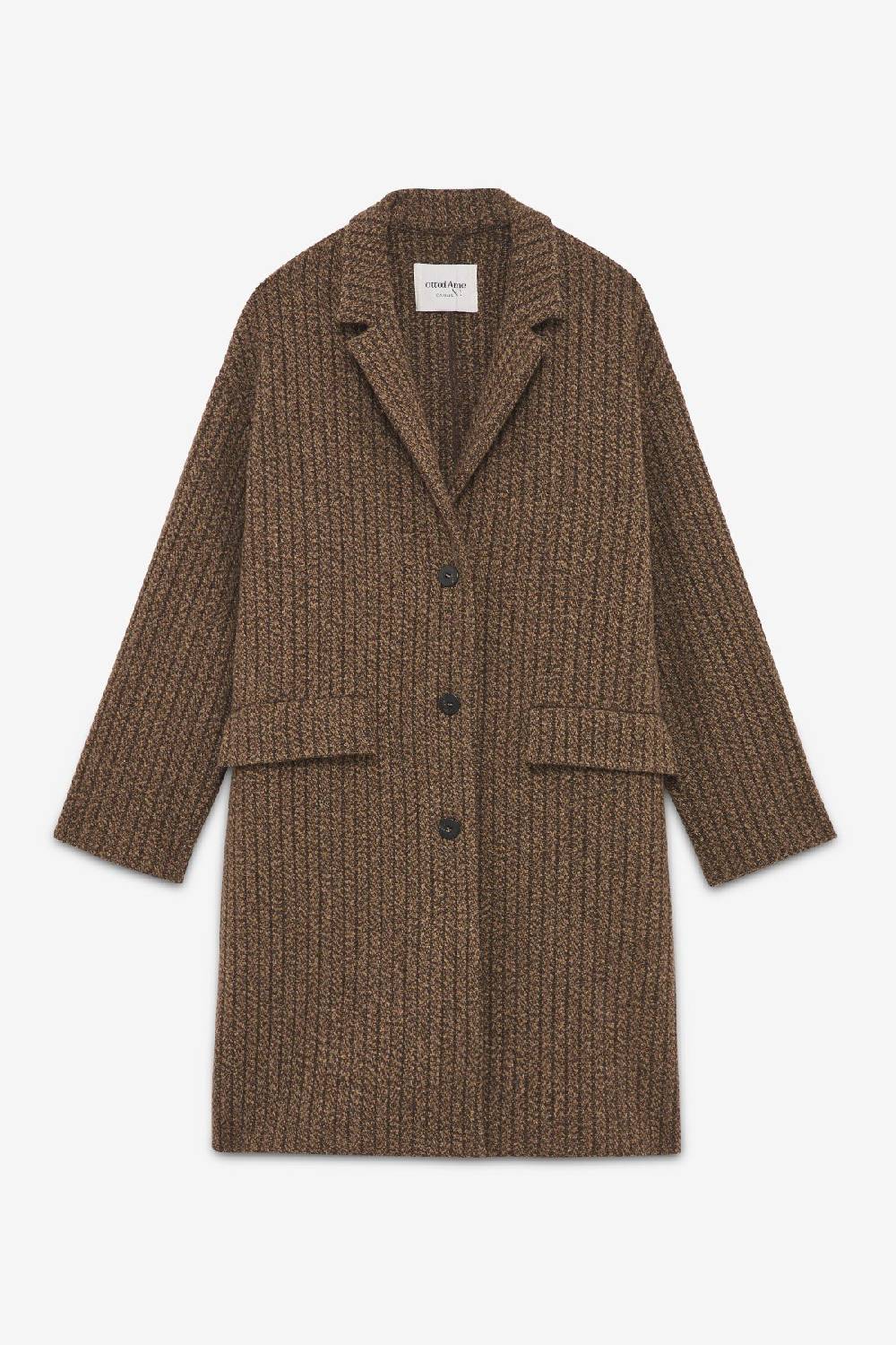 Ottod'Ame Wool-blend Coat With 3 Buttons