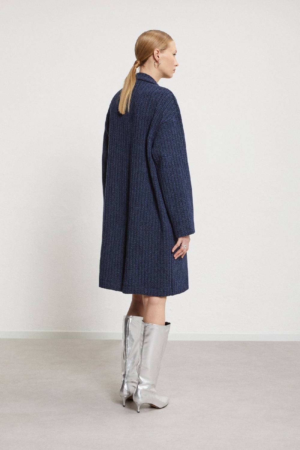 Ottod'Ame Wool-blend Coat With 3 Buttons